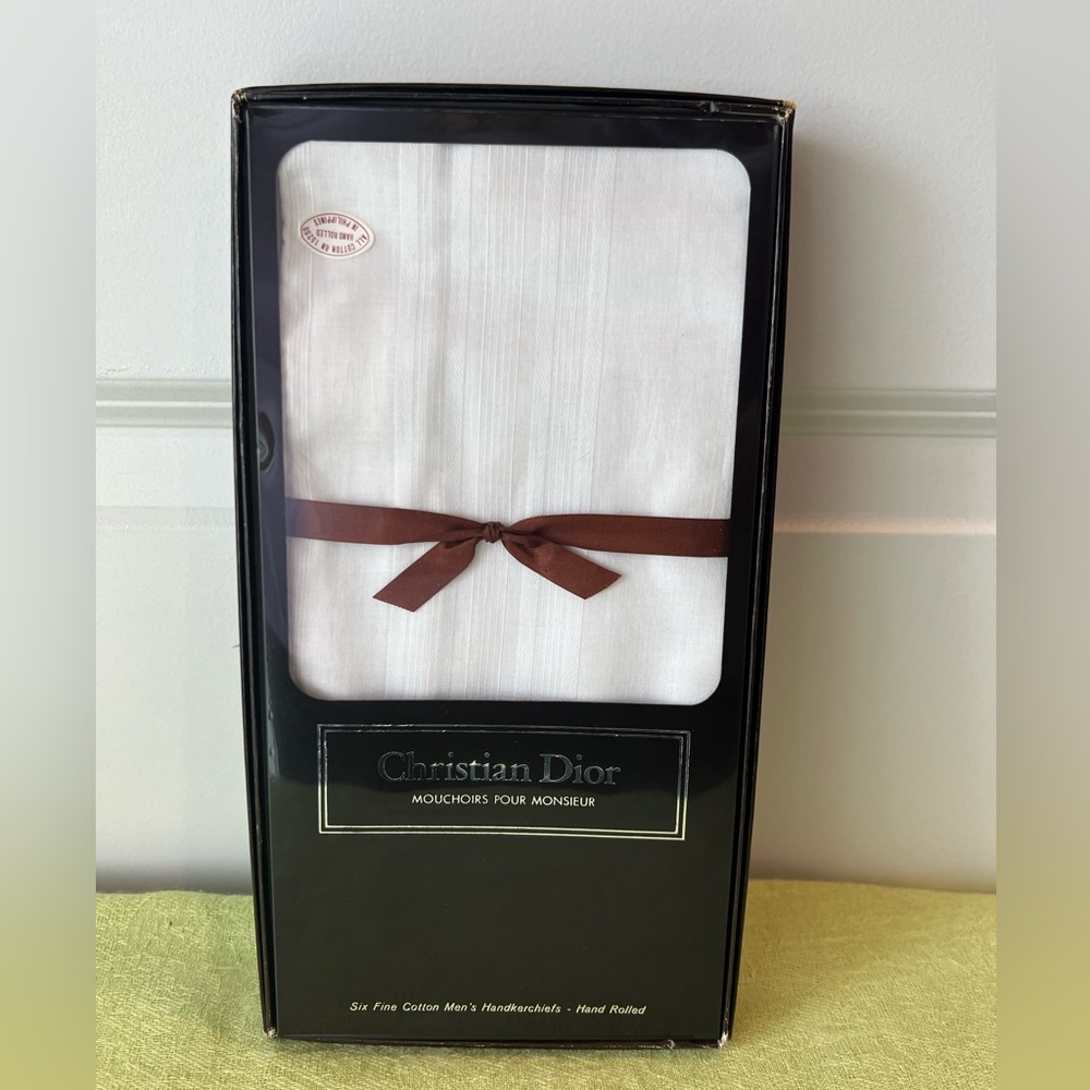 Vintage Christian Dior cotton handkerchiefs